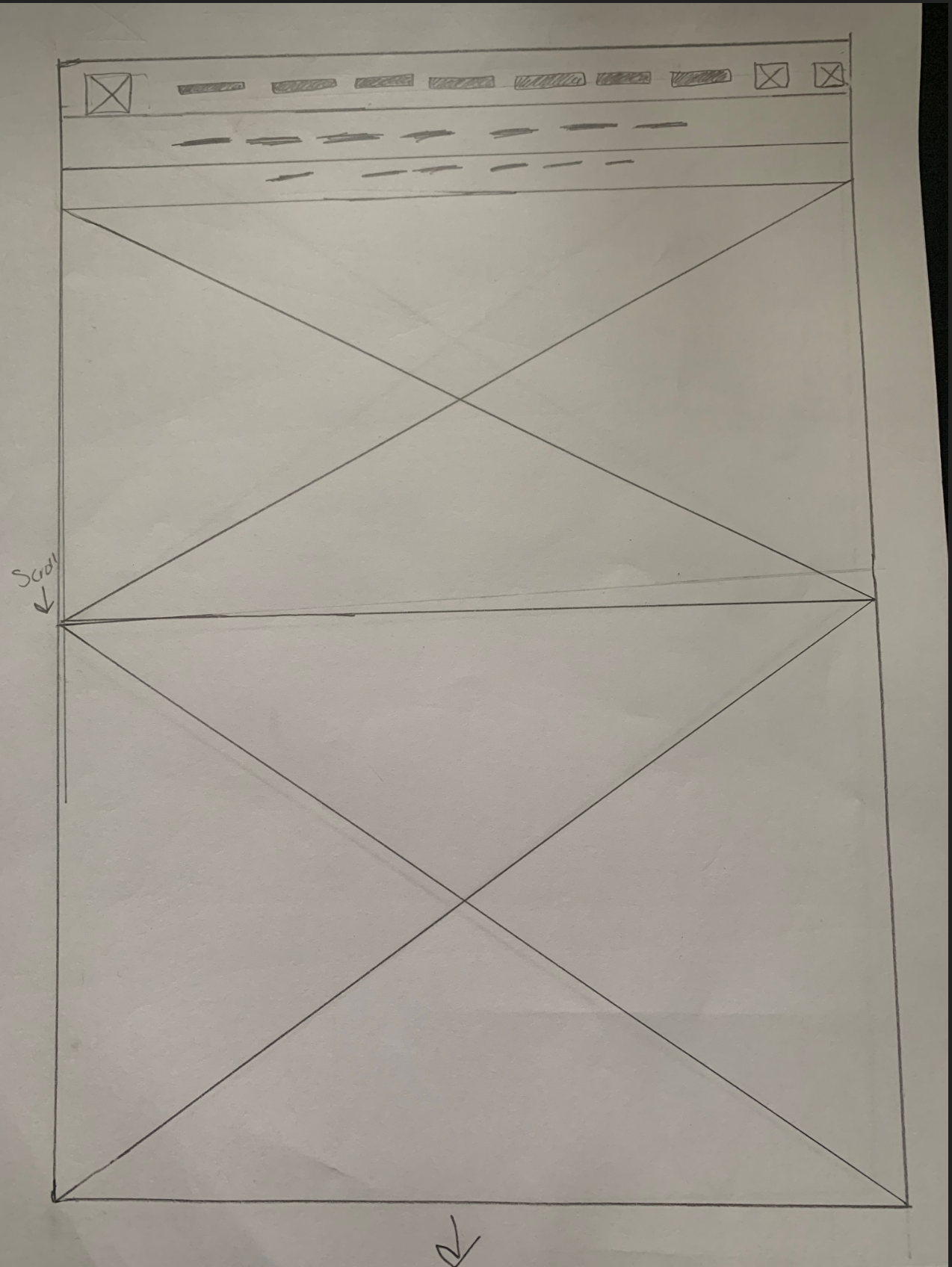 Wireframe page 1